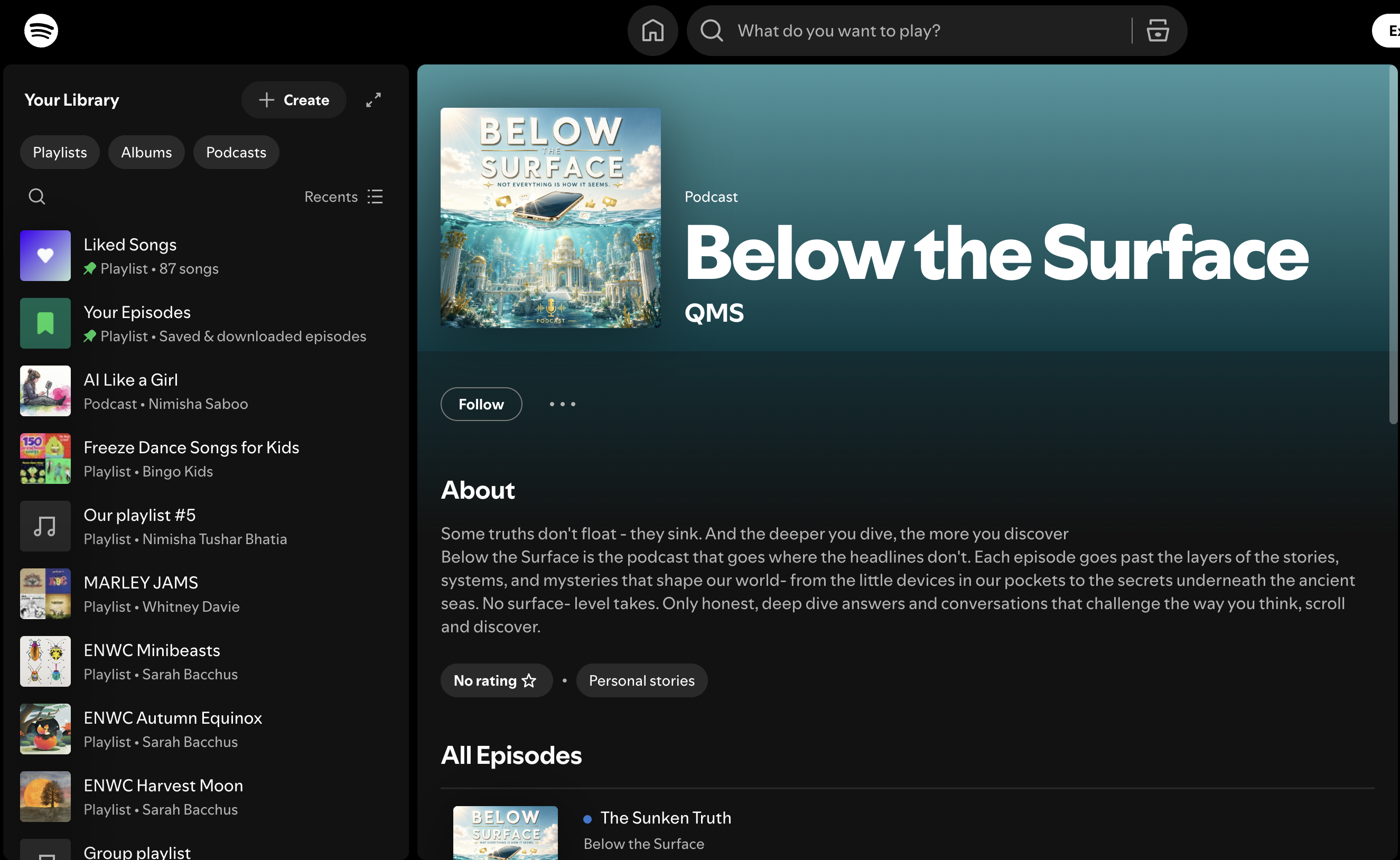 Below the Surface podcast by QMS on Spotify