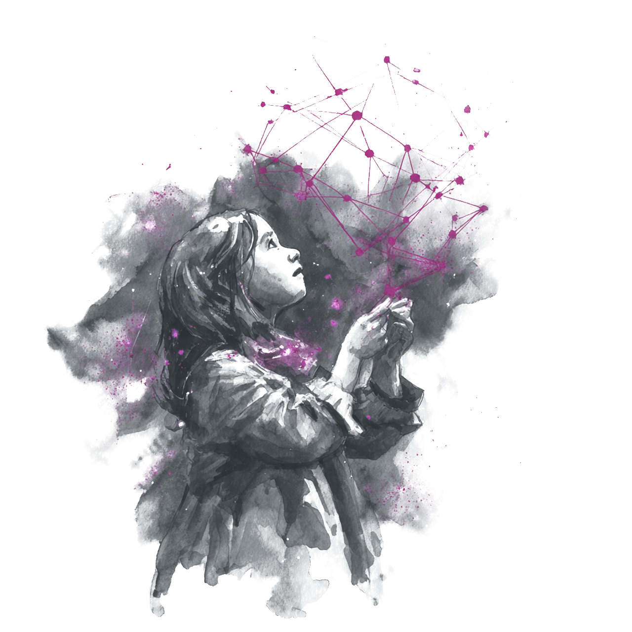 Girl understanding AI